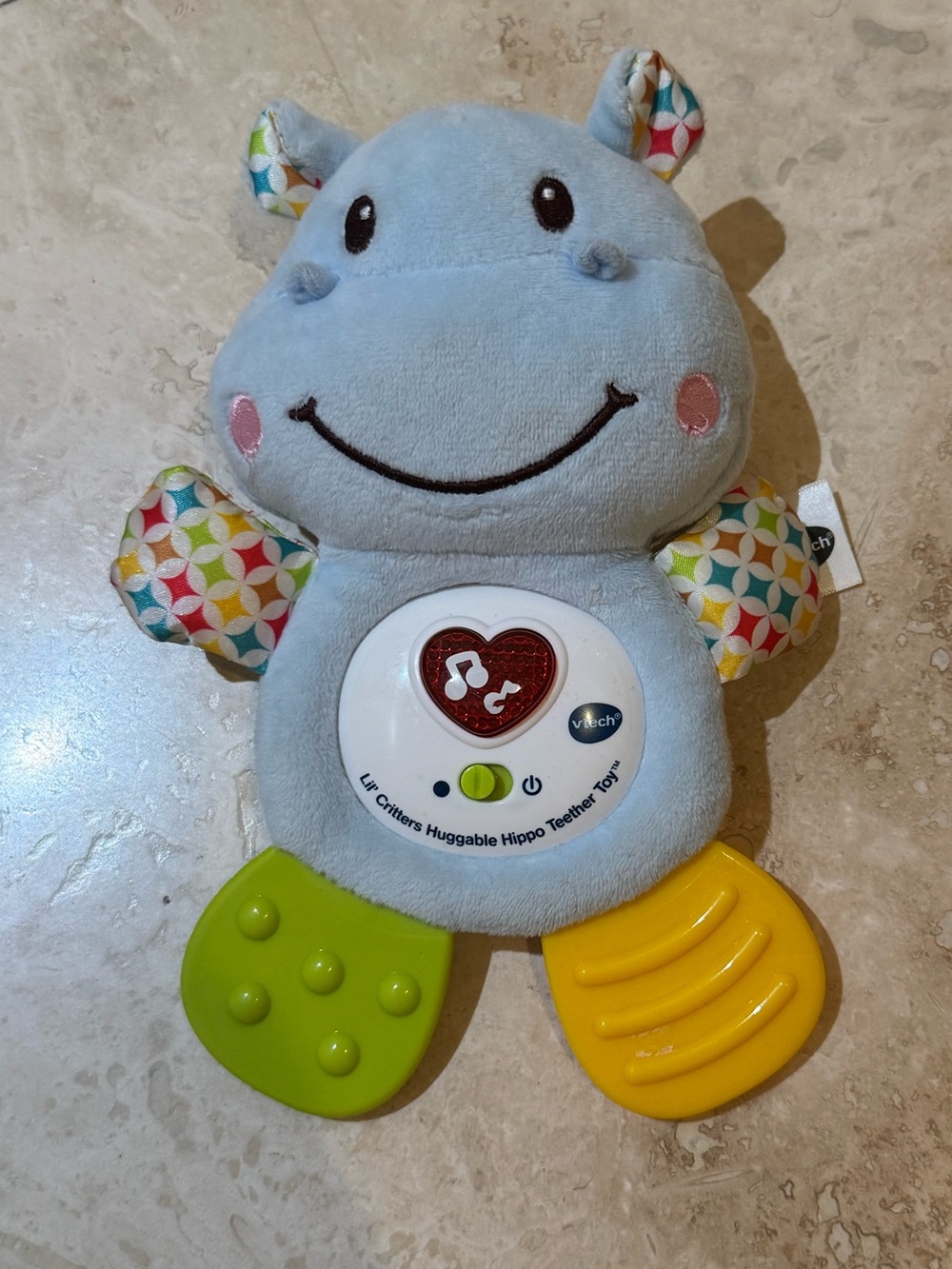 VTech Baby Lil' Critters Huggable Hippo Interactive Musical Teether Toy